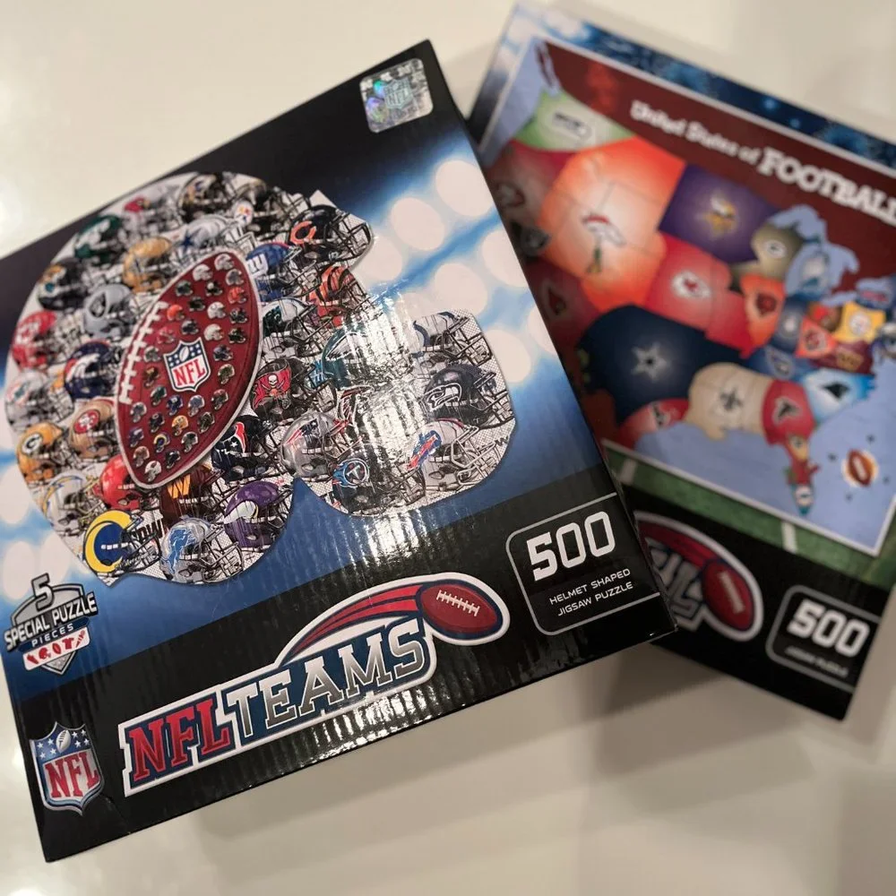 NFL and USA Football‎ Puzzles (Set of Two / NEW /kids toys /x)